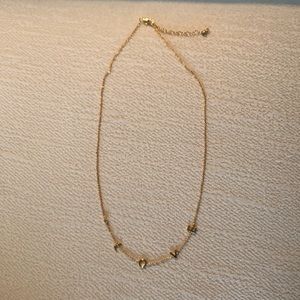 Gold love necklace